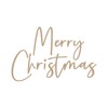 Spellbinders Stylish Script Merry Christmas Glimmer Hot Foil Plate