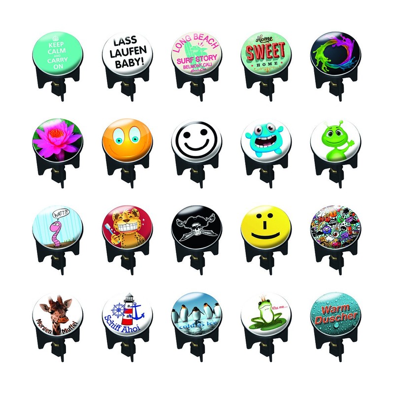 Kleine Wolke "Pluggy - Tiger Teeth Drain Plug, Multi-Colour