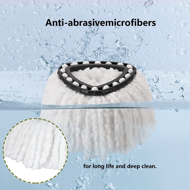 WANGCL Spin Mop Replacement Head for O-Cedar EasyWring RinseClean Microfibre