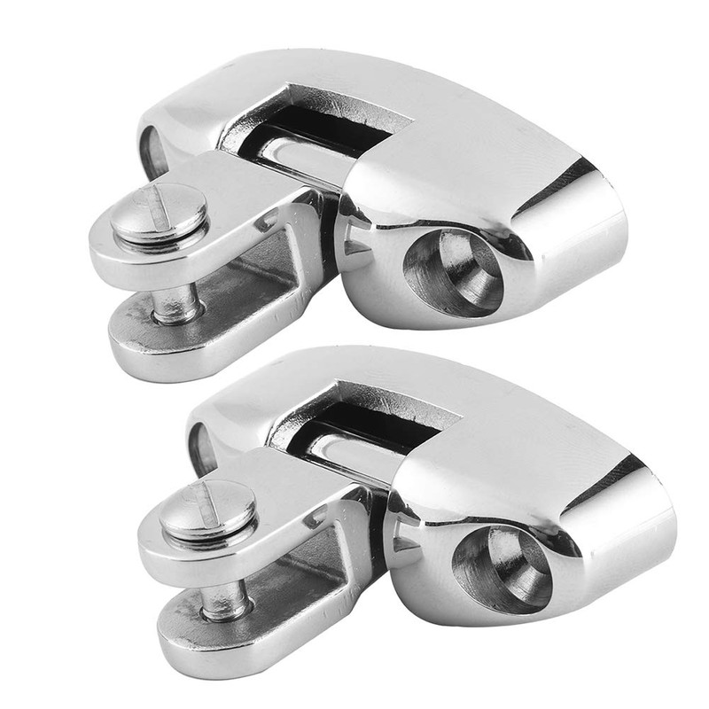 Pack of 2 Boat Top Bimini Deck Hinge Rotatable Side