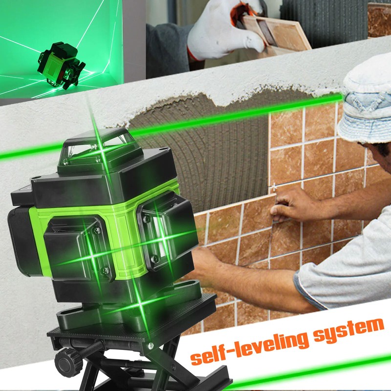 Unbranded 4D 360° 16 Lines Green Laser Level Auto Self