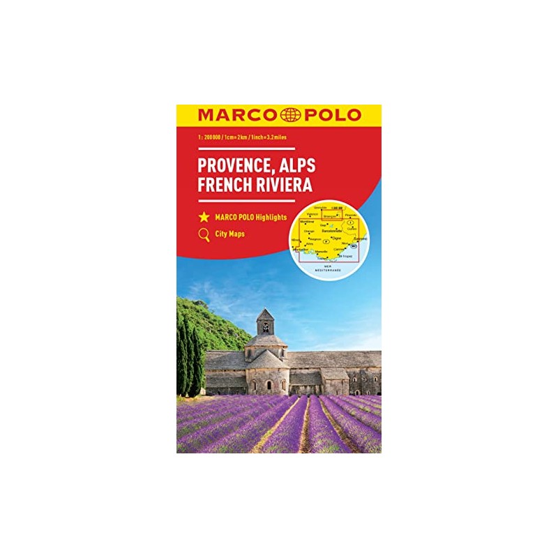 Provence, Alps, Cote d'Azur Marco Polo Map