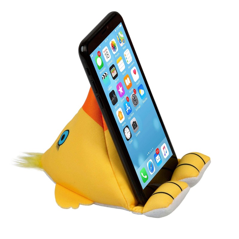 Plusheez Handyhalter 2-in-1-Telefonständer mit Mikrofasertuch Bildschirmreiniger Universeller Telefonständer für Kinder,