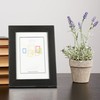 Picture Frame 20 x 25 cm Black Wood with Stand