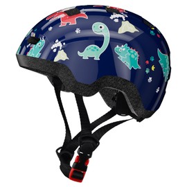 Kids/Toddler Bike Helmet for infant/Baby to Children 1/2/3/4/5/6/7/8 Years Old, Kids Helmets Ages 1-2/2-4/3-5/5-8,Skateboard Helmets for Boys and Girls-XS-Dinosaur