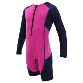 Kid's Swim Suit Aqua Sphere Stingray HP2 Long Sleeve Pink/Navy 1