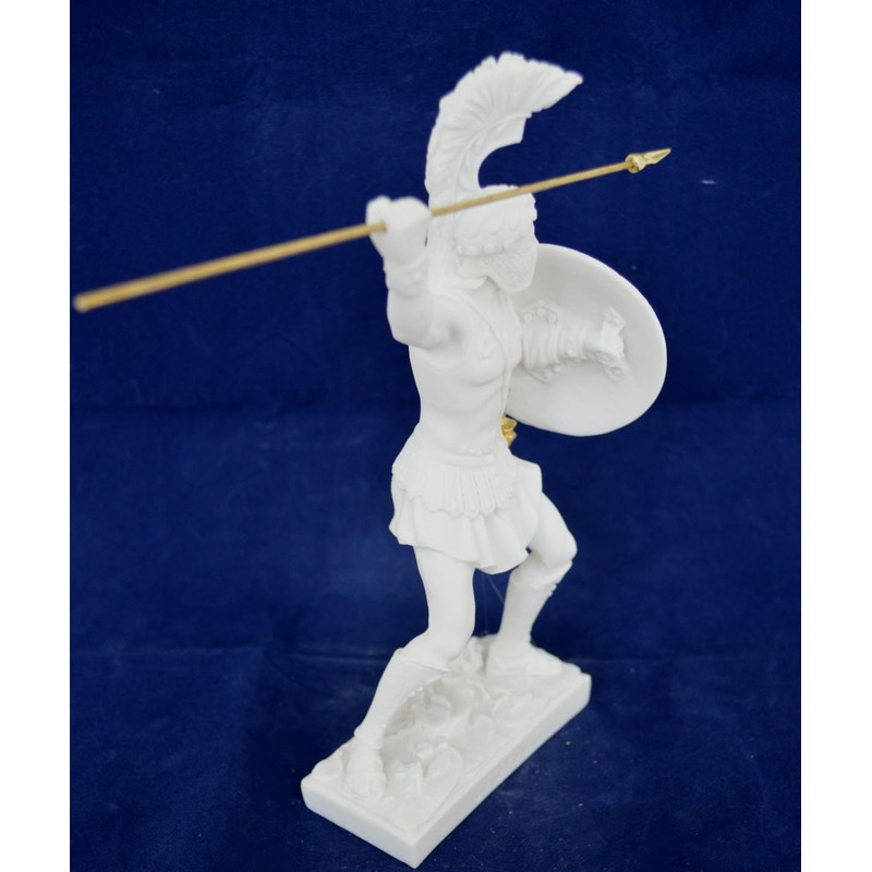Estia Creations Leonidas statue Spartan Hero ancient Greek alabaster sculpture