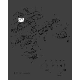 Polaris 5411435 BUMPER-RUBBER .62 STEALTH RZR Ranger 500 570 400