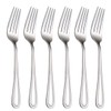 Salad Forks Set of 6, Flatware Fork 7-Inch, Stainless Steel