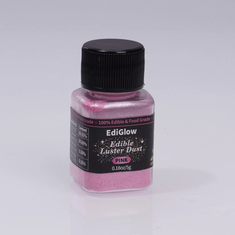 EdiGlow Edible Luster Dust Glitter Powder 4 Bottles of 0.18oz/5gv