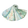 LetCart 40 Rolls Floral Cotton Quilting Fabric 20 Pre Cut