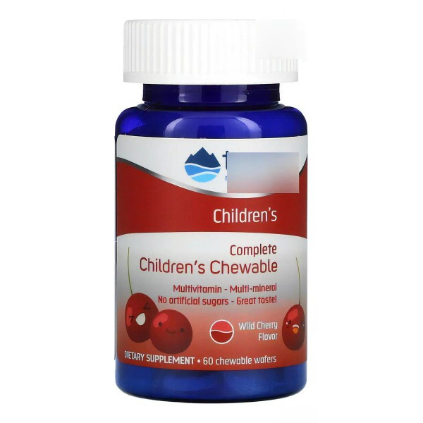 Trace Minerals Children's Chewable Multivitamin 60 Tabs Sabor Sabor Cereza