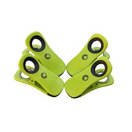 Beach Towel Clips for Pool Chairs, Beach Chairs and Cruise Ship are Vacation Essentials - 3” No Rust Stainless Steel, Premium Durability and Unmatched Quality Keeps Towel from Blowing Away (Green)
