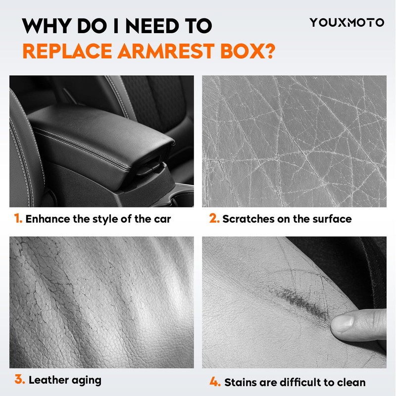 Youxmoto Center Console Lid Fit for Nissan Altima 2013 2014