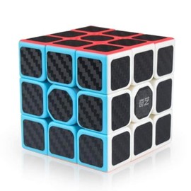 Cubo de velocidad 3x3-adhesivo de fibra de carbono suave Cubo mágico 3x3x3 rompecabezas juguetes