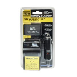 Synergy Digital Camera Battery, Compatible with Canon EOS Rebel T7 Double Zoom Digital Camera, (Li-Ion, 7.2V, 1200 mAh) Ultra Hi-Capacity, Compatible with Canon LP-E17 Battery Charger Included