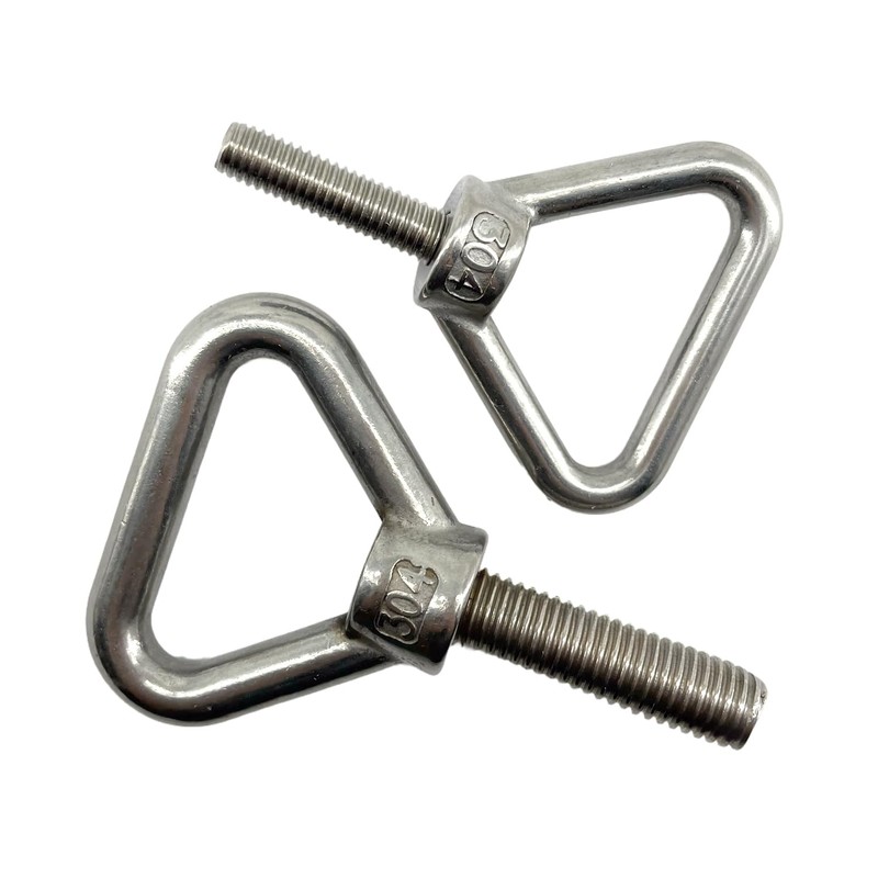 M8x30mm Triangle Lifting Eye Bolts 304 Stainless Steel Heavy Duty