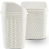 KADAX Rubbish Bin with Swing Lid, Waste Bin with Lid,