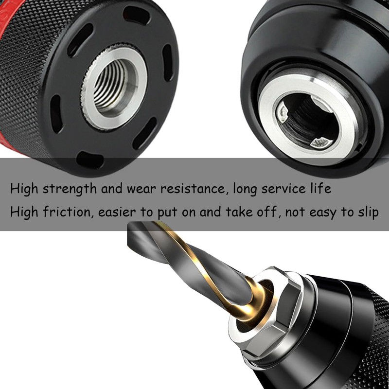 Keyless Drill Chuck 2-13 mm 1/2-20UNF with Adapter Drill Chuck