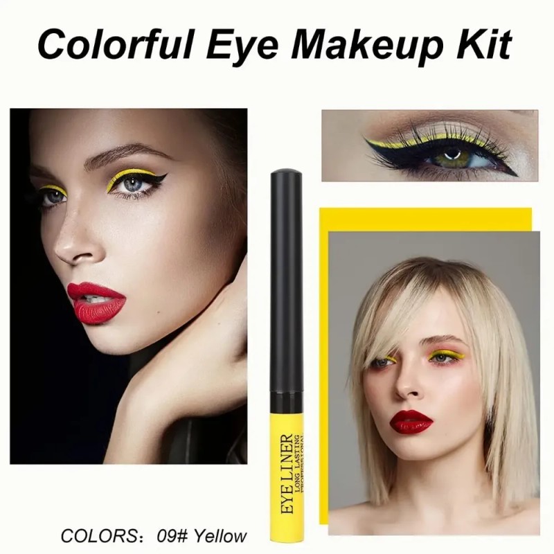Delineador Líquido Mate para Ojos, Pack de 12 Colores de