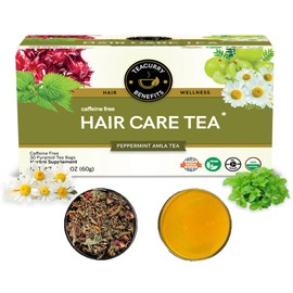 TEACURRY Hair Care Tea (30 Tea Bags) - Helps with Hair Growth, Shine, Repair & Strength