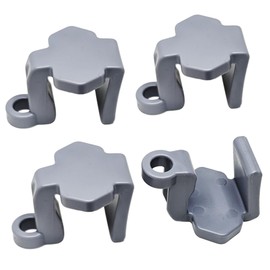 Pactrade Marine Adjuster Boat Fender Clips for Pontoon Rail Fenders - 8-Count (2 Packs of 4) for 1-Inch Square Tube Railing - Secure, Easy-Install, Scratch-Free Boat Bumper Holders