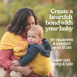 Nalakai Baby Sling Carrier - Bamboo and Linen Baby Wrap Carrier for Newborn and Toddler