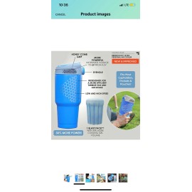 Sharper Image breeze blast personal air cooler by sharper image color Blue brand spankin new