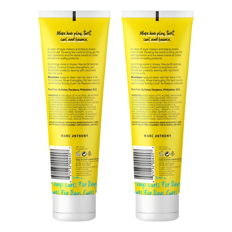 Marc Anthony Strictly Curls 3x Moisture Conditioner 2 Pack