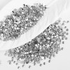 Eleegem 400PCS SS30 Flatback Rhinestones | 12-Facet Diamond-Cut Glass Gems