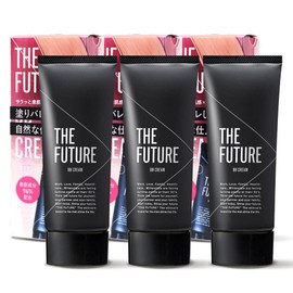 THE FUTURE Men's BB Cream Concealer, Foundation, 1.1 oz (30 g), Natural Beige Color, For Men, Skin Correction, Skin Trouble Cover (Bear, Acne Scar, Blue Beard, Pores, Redness and Stains) (3 Pack)