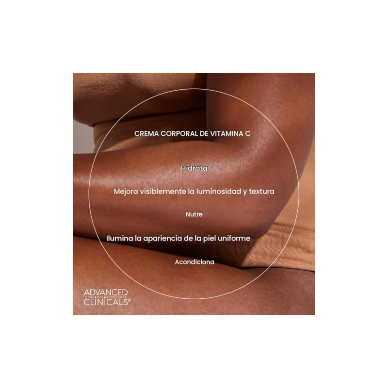 Advanced Clinicals- CREMA CON VITAMINA C: Incorporar una loción corporal