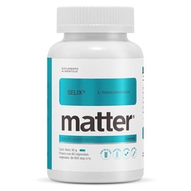Matter Selix, Suplemento de Selenio, L-Selenometionina Aminoquelada, Apoyo Antioxidante, Protección Celular y Bienestar Integral, Cápsula Vegetal, 60 