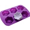 Molde de Silicon en forma de Flor 6 Petalos -