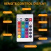 Solar Lanterns Outdoor Waterproof Lights, RGB Color Changing Light 2pack