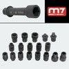 Mighty Seven MA52019 19-Piece Hex Thru-Hole Socket Set, Mechanic Tool