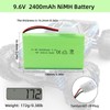 Tosiicop 9.6V 2400mAh NiMH Battery - RC Car Rechargeable Battery