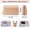 Small Beige Cosmetic Bag, beige
