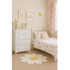 6-Pack Daisy Flower Drawer Knobs – White & Yellow Decorative