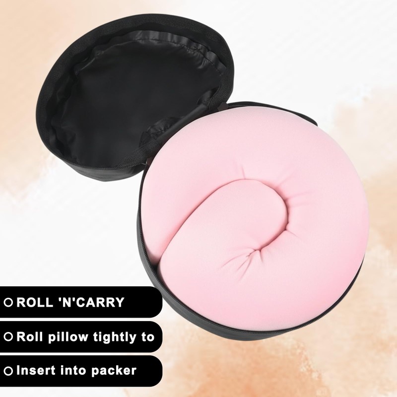 Travel Neck Pillow Bag Small Compact Travel Pillow Bag Adjustable