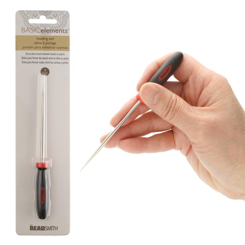 The Beadsmith Metal Awl – Rubber Grip Handle – Make