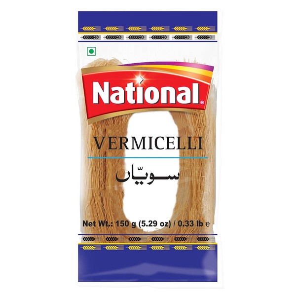 National Foods Vermicelli 5.29 oz (150g) | Easy To Cook | Traditional Sweet & Tasty Treat | PP Bag