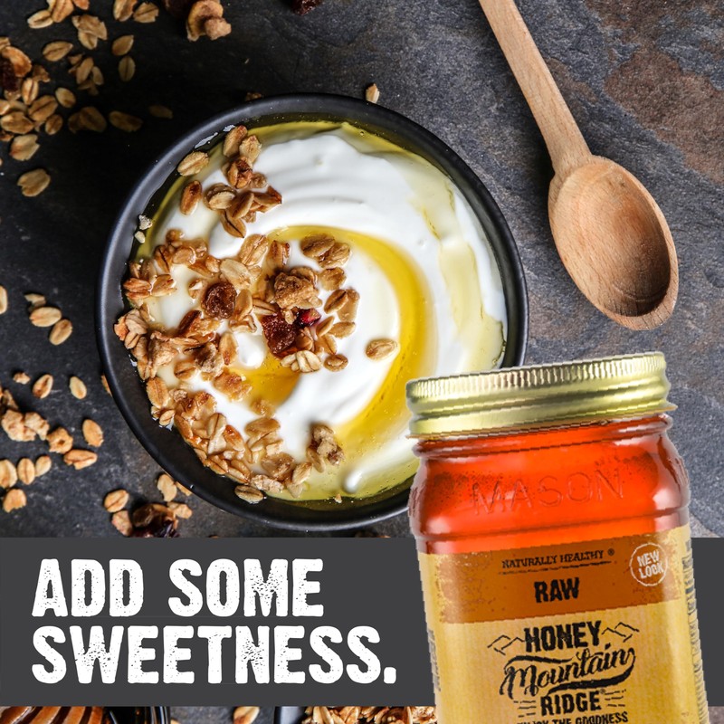 Mountain Ridge Honey, Pure Raw Honey, 32 Ounces