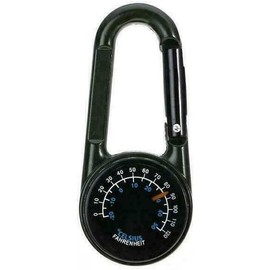 3 in 1 Multifunctional Compass Thermometer Hiking Tactical Carabiner Keychain for Camping, Hiking,Travel