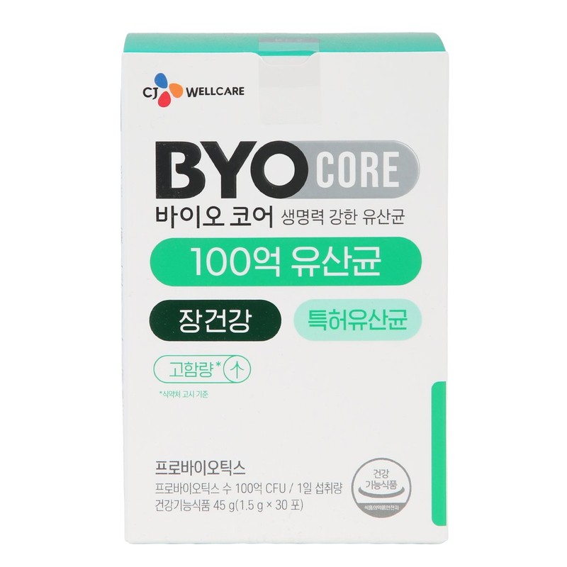 CJ Health [CJ 바이오코어] 건강한 생 유산균 100억 45g(1.5g*30포) [CJ