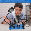 Magnetic Helping Hands Soldering Fume Extractor with Light, Third Hand