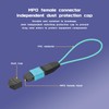 Buacoz 2Pack MPO/UPC Fiber Optic Loopback Tester Cable,OM3 Multimode -