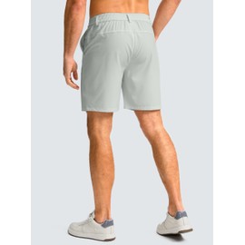 G Gradual Men's Casual Shorts 7" Lightweight Golf Shorts for Men Stretch with 3 Pockets Quick Dry Breathable Work Shorts