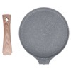 Flat Bottomed Pancake Pan Grey Aluminum Alloy Cooking Pan Non