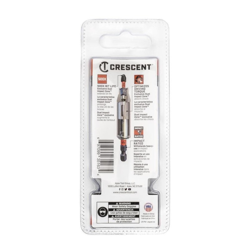 Crescent Apex VORTEX™ Bit Holder 1/4" x 3-1/2" - CAVBH3